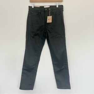 NWT Boden Women’s Waxed Black Girlfriend Pants Jeans Midrise W 29” Petite